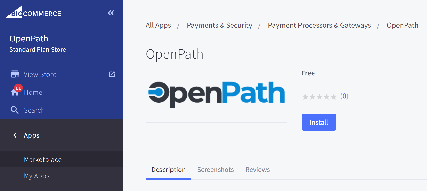 BIGCOMMERCE - Installing Instant Direct Payments (IDP) – OpenPath, Inc.