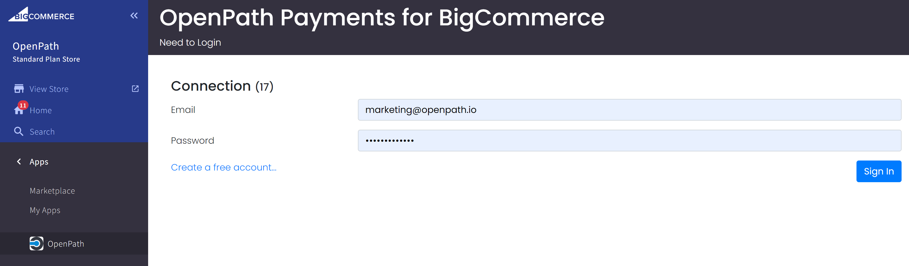 BIGCOMMERCE - Installing Instant Direct Payments (IDP) – OpenPath, Inc.